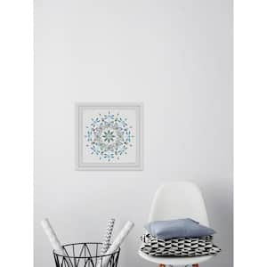 32 in. H x 32 in. W "Blue Bug Circles" by Marmont Hill Framed Printed Wall Art