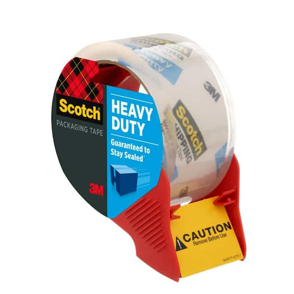 Scotch Heavy Duty Shipping Packaging Tape with Refillable Dispensers, 3 Core, 1