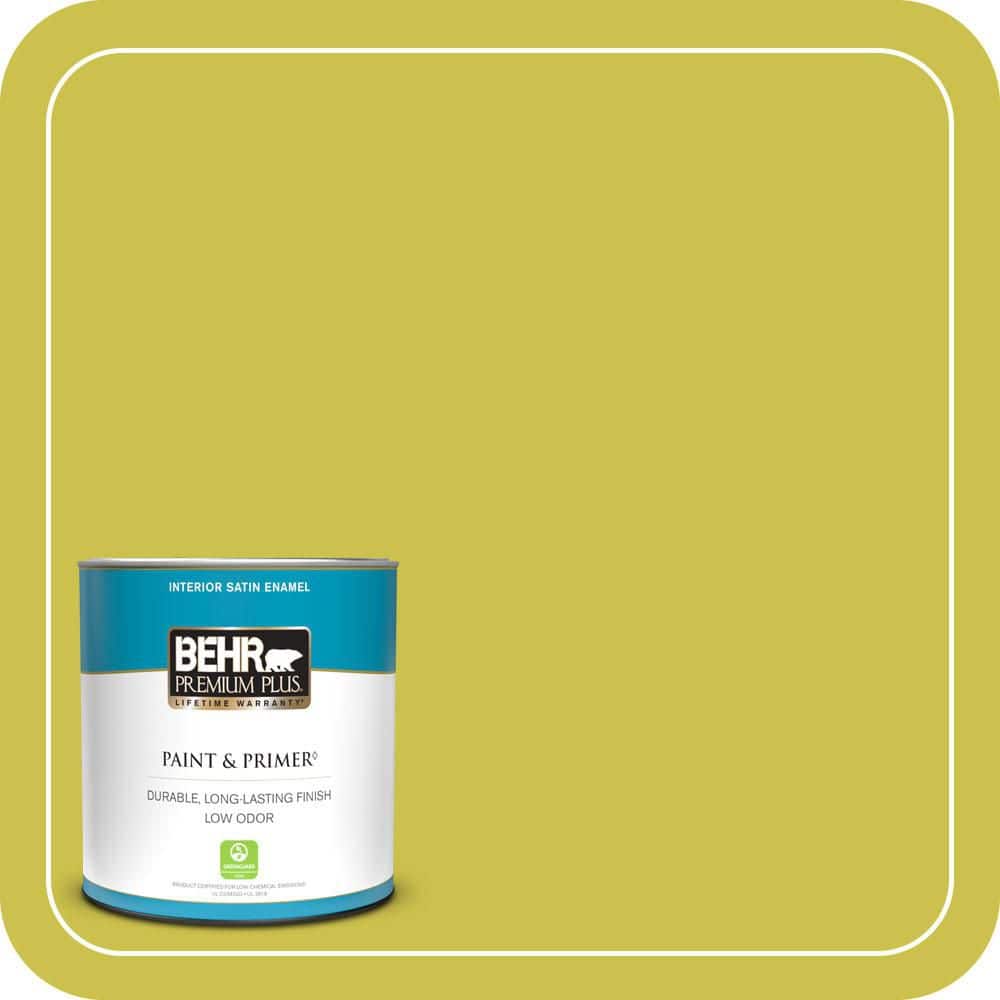 1 qt. #P340-5A Cilantro Lime Satin Enamel Low Odor Interior Paint and Primer price history on PriceWatchPro