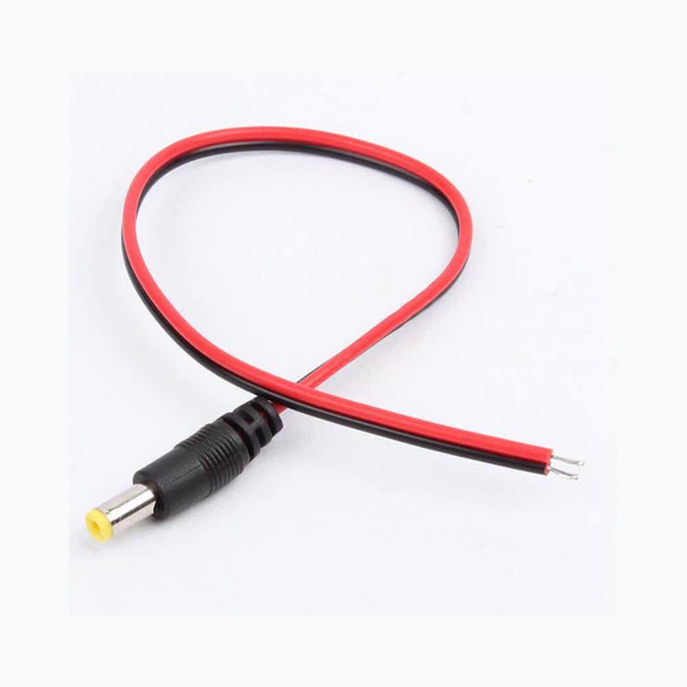 1 ft. Red and Black 18-Gauge DC Coaxial Cable Maile Plug Pigtail for CCTV Camera (100-Piece Per Pack) price history on PriceWatchPro