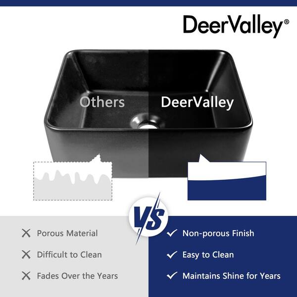 DEERVALLEY Liberty 16 in. L x 12 in . W Rectangular Bathroom