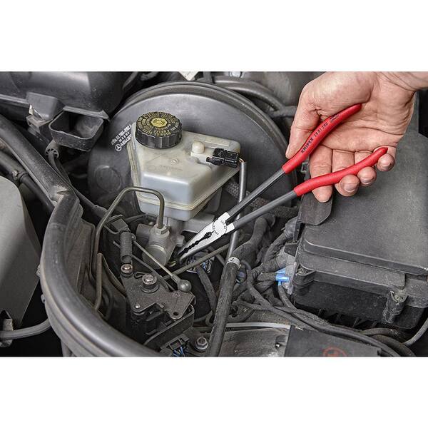 KNIPEX - 11 in. Extra Log Reach Angled Long Nose Pliers