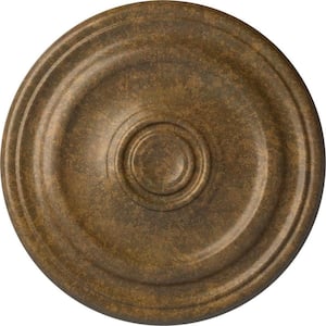 1-1/2 in. x 15-7/8 in. x 15-7/8 in. Polyurethane Kepler Traditional Ceiling Medallion, Rubbed Bronze