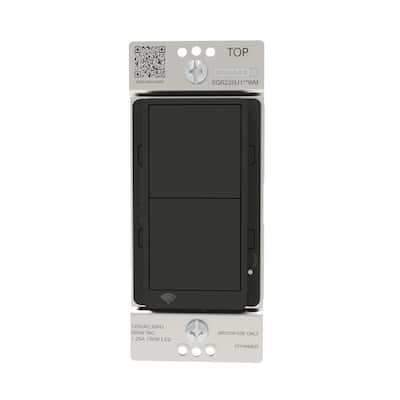 X Series 15 Amp Single Pole/3-Way Matter Smart Wi-Fi Energy Monitoring Rocker Switch Light Switch Matte Black