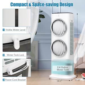Costway Evaporative Portable Air Cooler Fan & Humidifier with Filter Remote  Control 