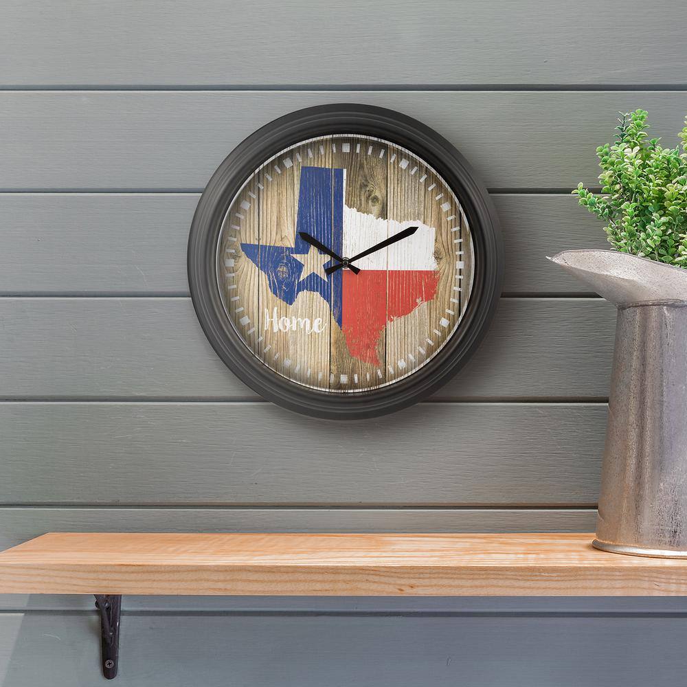 La Crosse Technology La Crosse Clock 404-3840TX 15.75 in. Indoor/Outdoor  Quartz Wall Clock - Texas 404-3840TX - The Home Depot