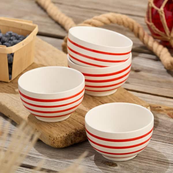 Certified International Dockside 20 fl. oz. Red Stoneware Ice