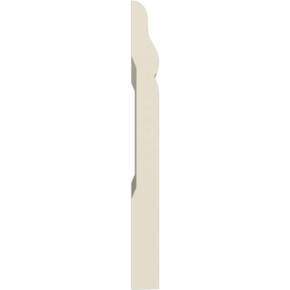 Primed Geometric Urethane Baseboard Moulding Sample, 12 in