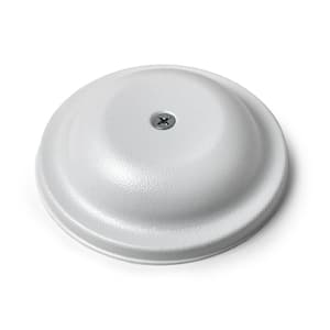 5 in. Plastic Bell Cleanout Cover Plate in White