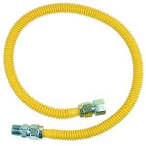 ProCoat 3/4 in. FIP x 1/2 in. MIP x 36 in. Stainless Steel Gas Connector 5/8 in. O.D. (125,000 BTU)