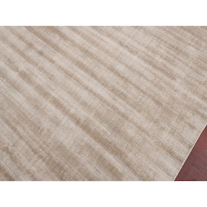 Affinity Londyn Brown/Ivory 2 ft. x 3 ft. Striped Viscose Area Rug