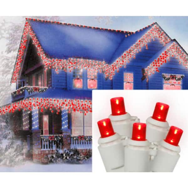 home depot red and white christmas lights