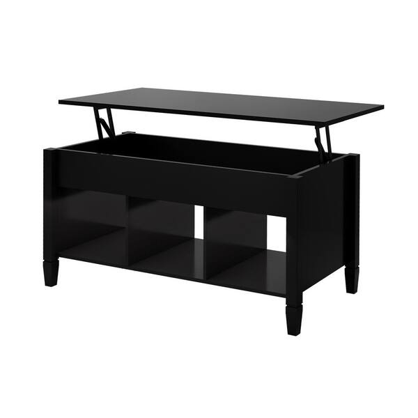 Rectangle Mdf Wood Coffee Table, Coffee Table Lift Up Desktop