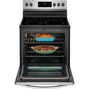 30 in. 5.3 cu. ft. Electric Range with Self-Cleaning Oven in Stainless Steel