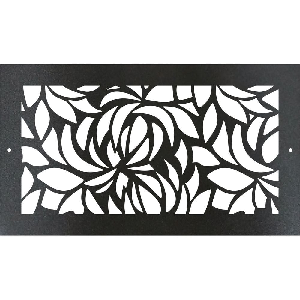 Metal Screw-In Floor Register. Duct Opening 4x12 (Overall 6x14) - Leaves Design price history on PriceWatchPro