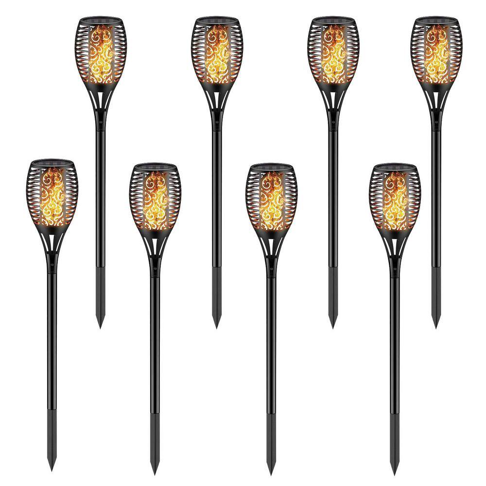Wbm Smart Solar Torch Black Lights Waterproof Flickering Flame Light Sensing Outdoor Led Spot Light 8 Pack Hd Le 04 4pk The Home Depot Wbm Smart Solar Torch Black Lights Waterproof Flickering Flame Light Sensing Outdoor Led Spot Light 8 Pack Hd Le 04 4pk The Home Depot