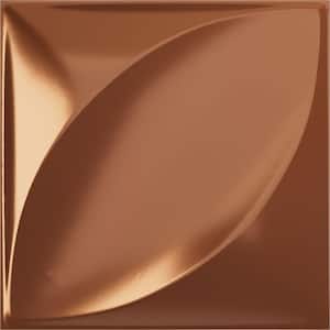 11-7/8"W x 11-7/8"H Malone EnduraWall Decorative 3D Wall Panel, Copper (12-Pack for 11.76 Sq.Ft.)