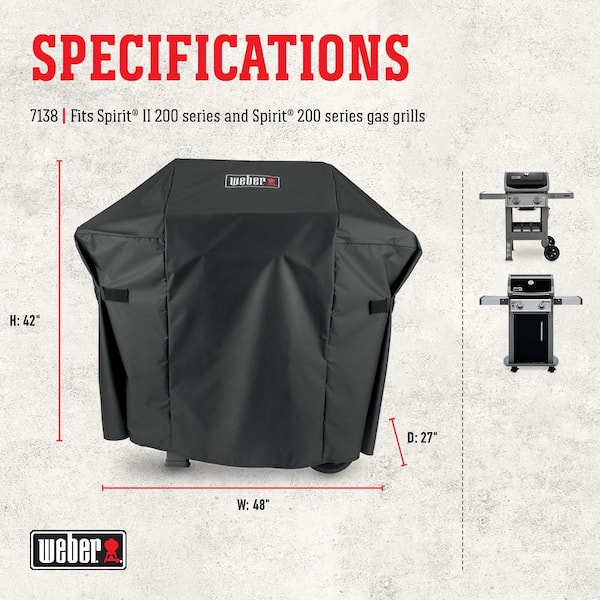 Details about   30" BBQ Grill Cover Small For 2 Burner Charbroil & Weber Spirit E210 Grills Gas 