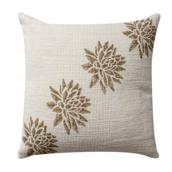 LA Throwback Football Baroque Pattern Accent Pillow-Cotton Twill
