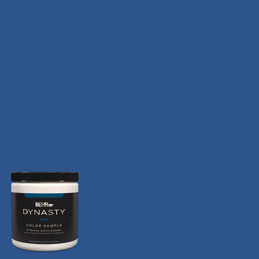 Behr Dynasty Oz P Flashy Sapphire Satin Enamel Stain Blocking Interior Exterior Paint