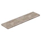 Lighthouse Oak 47 in. L x 12-1/8 in. D x 1-11/16 in. H Vinyl Overlay Left Return Cover Stairs 1 in. T
