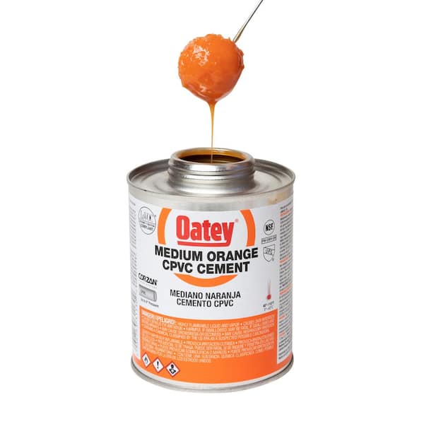 Oatey 8 oz. Medium Orange CPVC Cement 311291 - The Home Depot