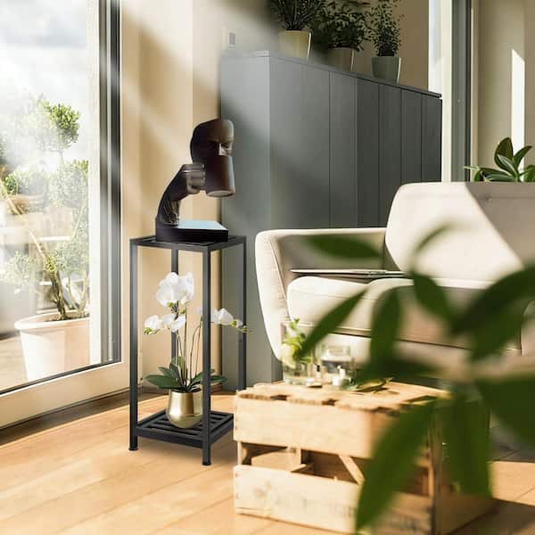 Wrought Iron Metal Plant Stand with Heavy Duty for Patio, Garden