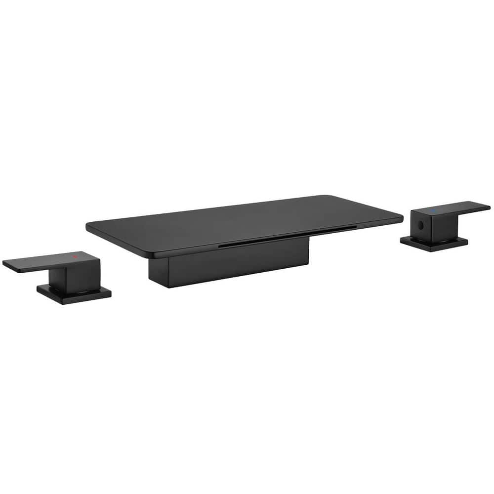 2-Handle Deck-Mount Waterfall Roman Tub Faucet in Matte Black price history on PriceWatchPro