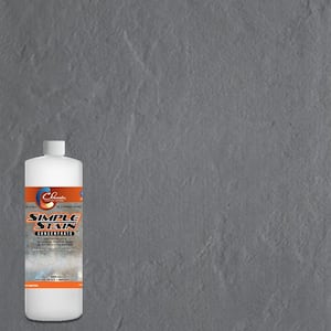 1 qt. Charcoal Concentrated Semi-Transparent Water Based Interior/Exterior Concrete Stain