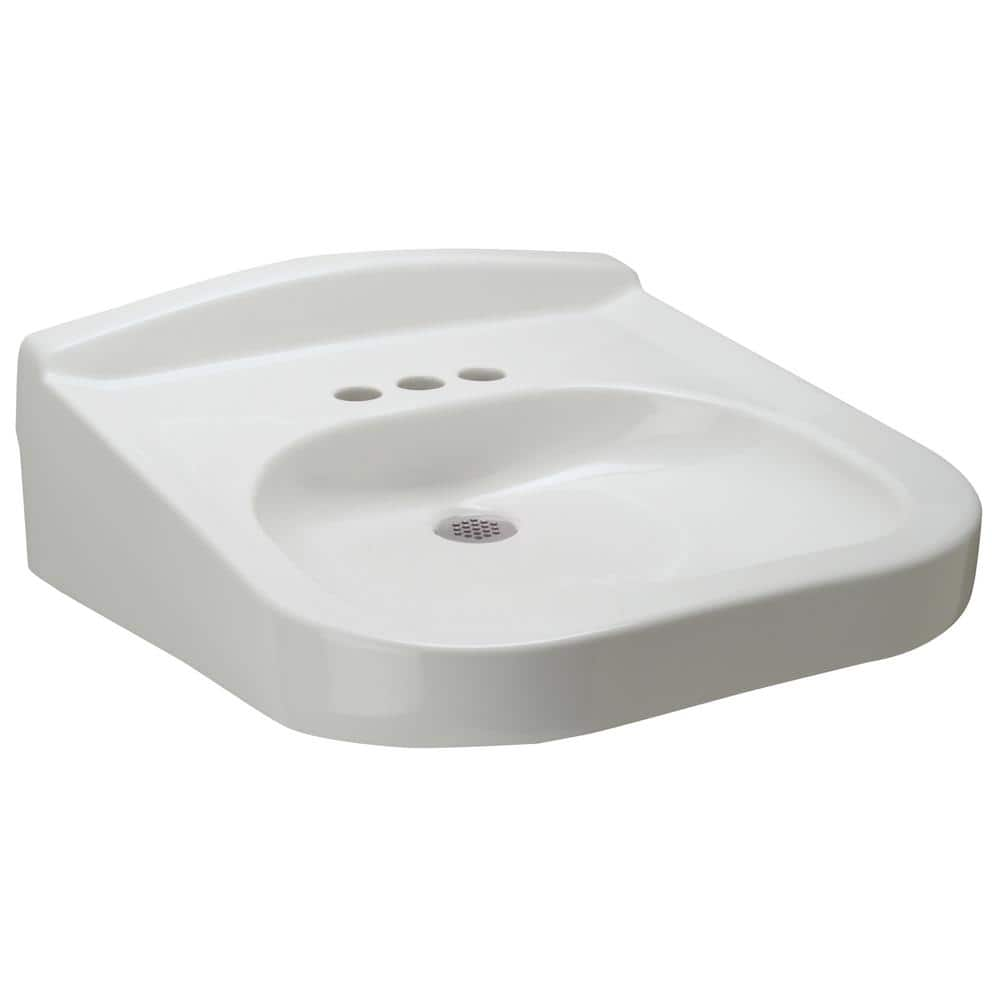 Zurn 4 In Centerset Wall Hung Wheel Chair Vessel Sink In White