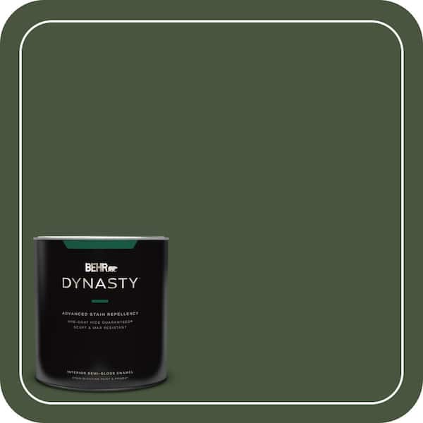 BEHR DYNASTY 1 qt. #MQ6-49 Chard One-Coat Hide Semi-Gloss Enamel Interior Stain-Blocking Paint and Primer