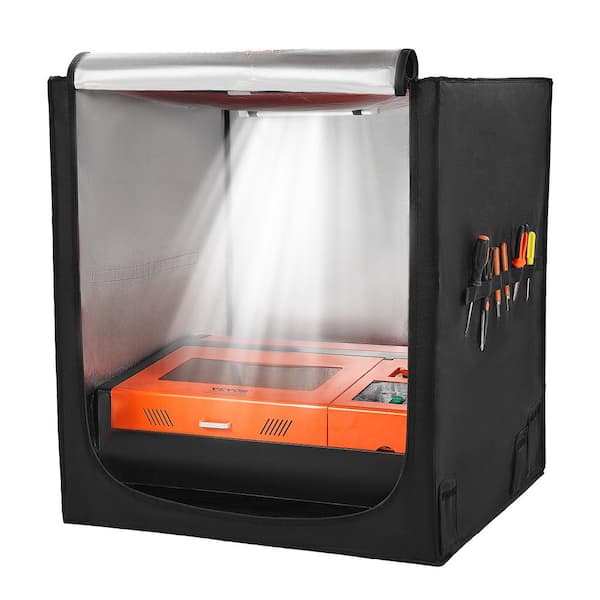 VEVOR Laser Engraver Enclosure 31.5 x 31.5 x 35.4 in. Flame Retardant and Fireproof Protective Cover for Most Laser Engraver