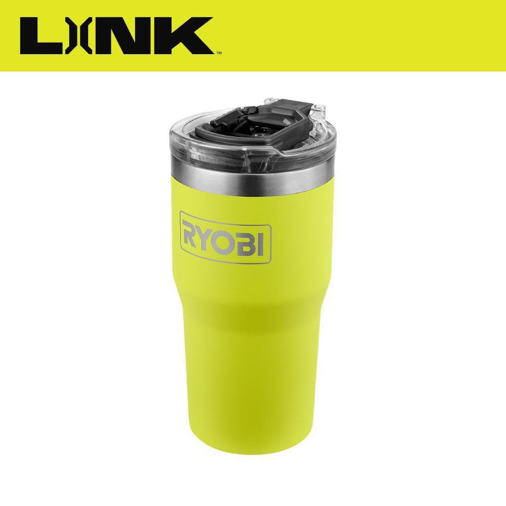 RYOBI LINK 20 Ounce Green Tumbler STM830G1 - The Home Depot