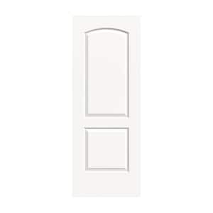 30 in. x 80 in. Caiman 2 Panel No Bore Hollow Core White Paint Molded Composite Interior Door Slab