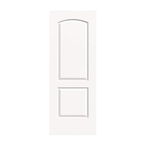 JELD-WEN 36 in. x 80 in. Caiman 2 Panel No Bore Hollow Core White Paint Molded Composite Interior Door Slab