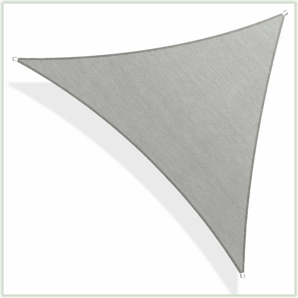 COLOURTREE 24 ft. x 24 ft. 190 GSM Grey Equilateral Triangle