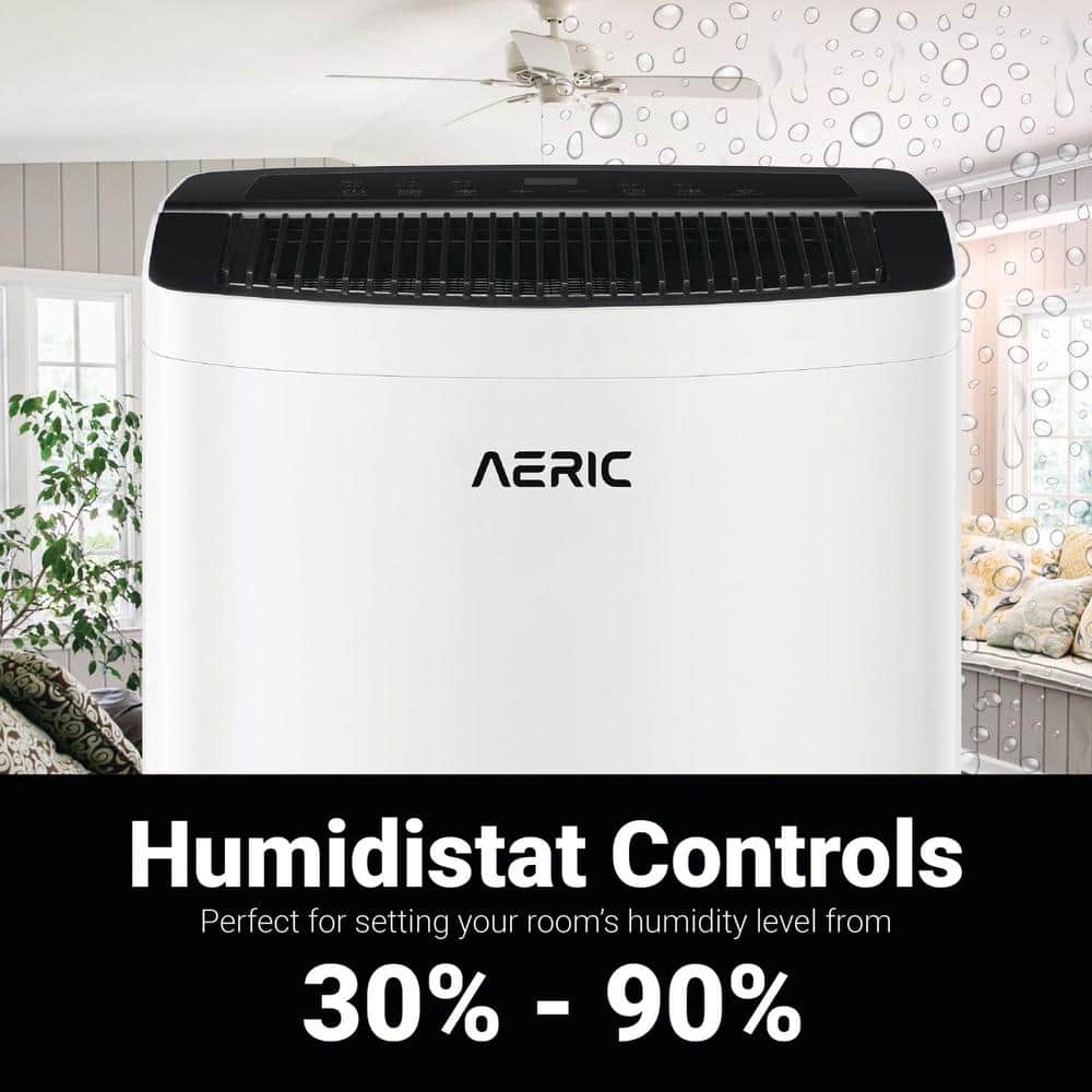 Aeric White 35-Pint Portable Energy Star Dehumidifier