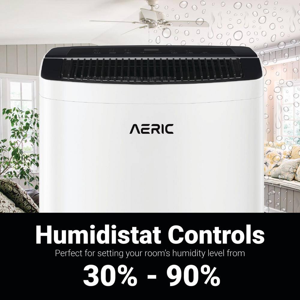 Aeric White 35-Pint Portable Energy Star Dehumidifier