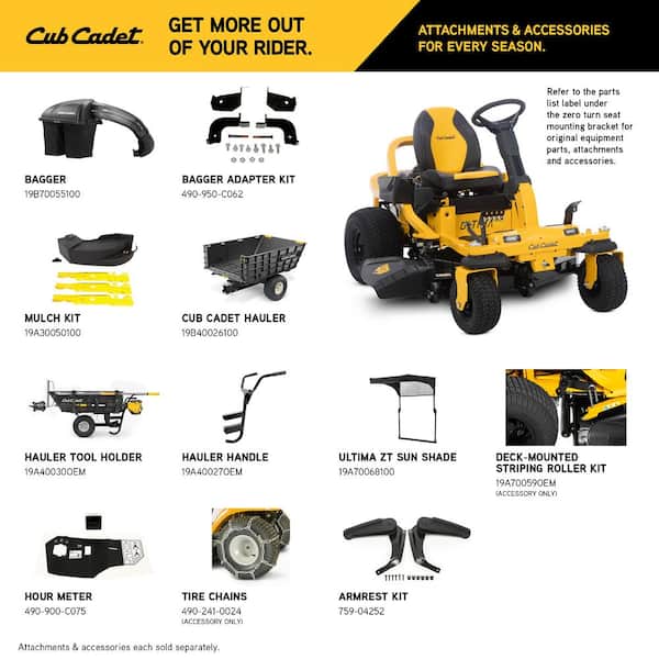 Ælte skjule bekymre Cub Cadet Ultima ZTS1 50 in. Fabricated Deck 23HP V-Twin Kohler 7000 Series  Engine Dual Hydro Drive Gas Zero Turn Riding Mower ZTS1-50 - The Home Depot