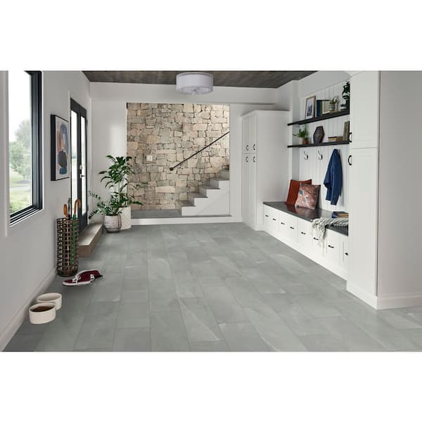 Madison Celeste 12 in. x 24 in. Matte Porcelain Marble Look Floor and Wall Tile (16 sq. ft./Case)