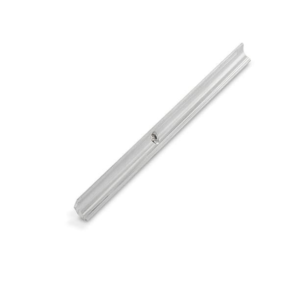 3/8 in. D x 1.20 in. W x 48 in. L Shiny Mechanical Polish Aluminum Cove Trim Moulding with Countersunk Holes (3-Pack)