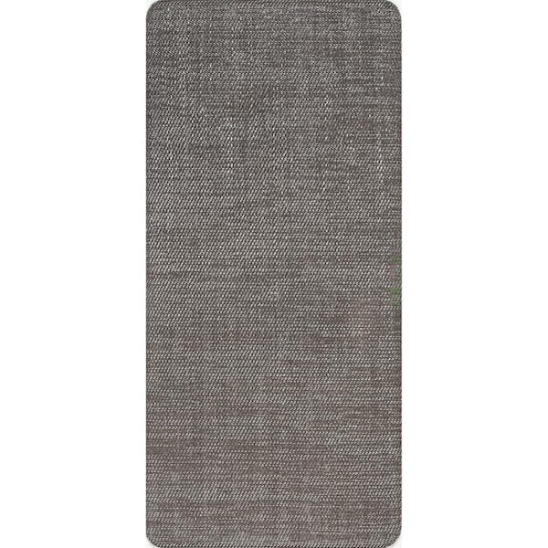 nuLOOM Casual Braided Anti Fatigue Kitchen or Laundry Room Dark Grey 18 in. x 30 in. Indoor Comfort Mat