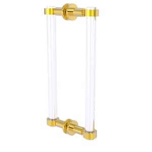 Clearview 12 in. Back to Back Shower Door Pull in Polished Brass