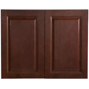 Benton Assembled 24 in. x 30 in. x 12.6 in. Wall Cabinet in Amber