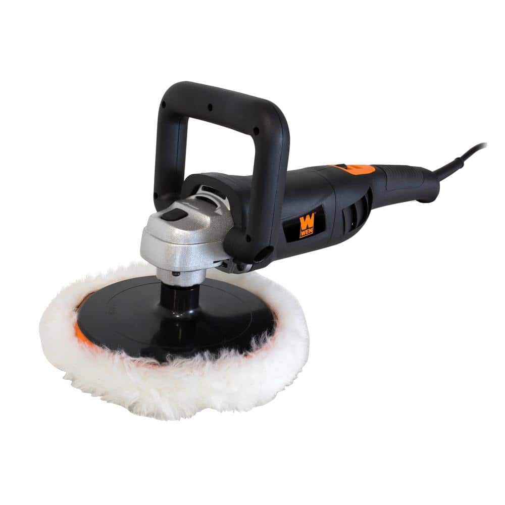 Polisher, Car Polishing Machine 10-Amp Electric 7 inch Pad with Accessory Kit 6 Variable Speeds to Buff, Polish, Smooth and Finish, Ideal for Car and