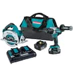 18-Volt 5.0 Ah LXT Lithium-Ion Brushless Cordless 2-Piece Combo Kit (Hammer Drill/Top Handle Circular Saw)