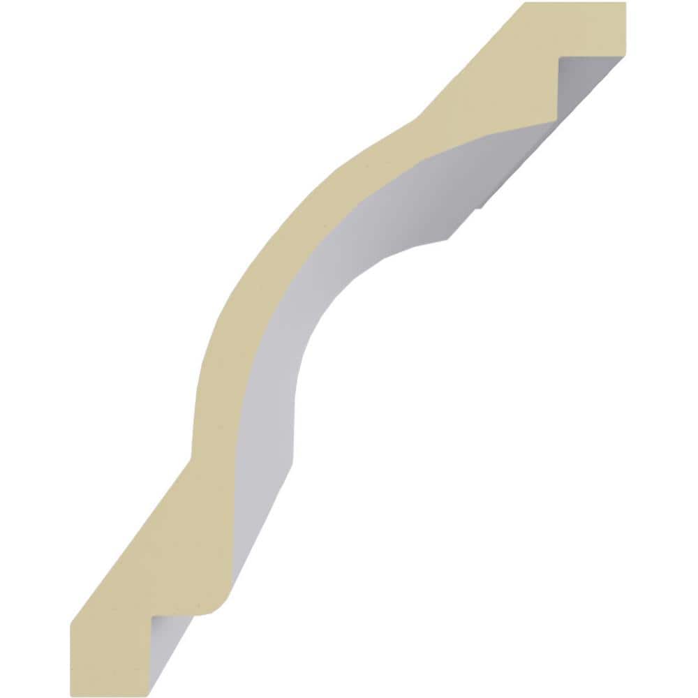 Classic White Polyurethane Crown Moulding 94.5" Length