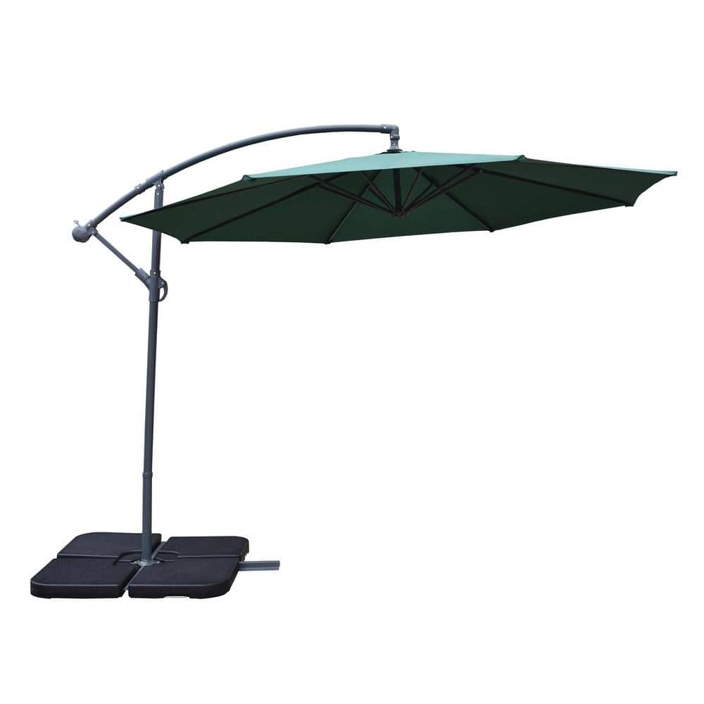 10 ft. Cantilever Patio Umbrella in Green-HD4110-GN - The Home Depot