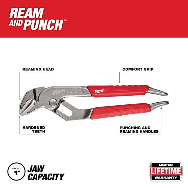 Milwaukee 6 in. Straight-Jaw Pliers 48-22-6306 - The Home Depot