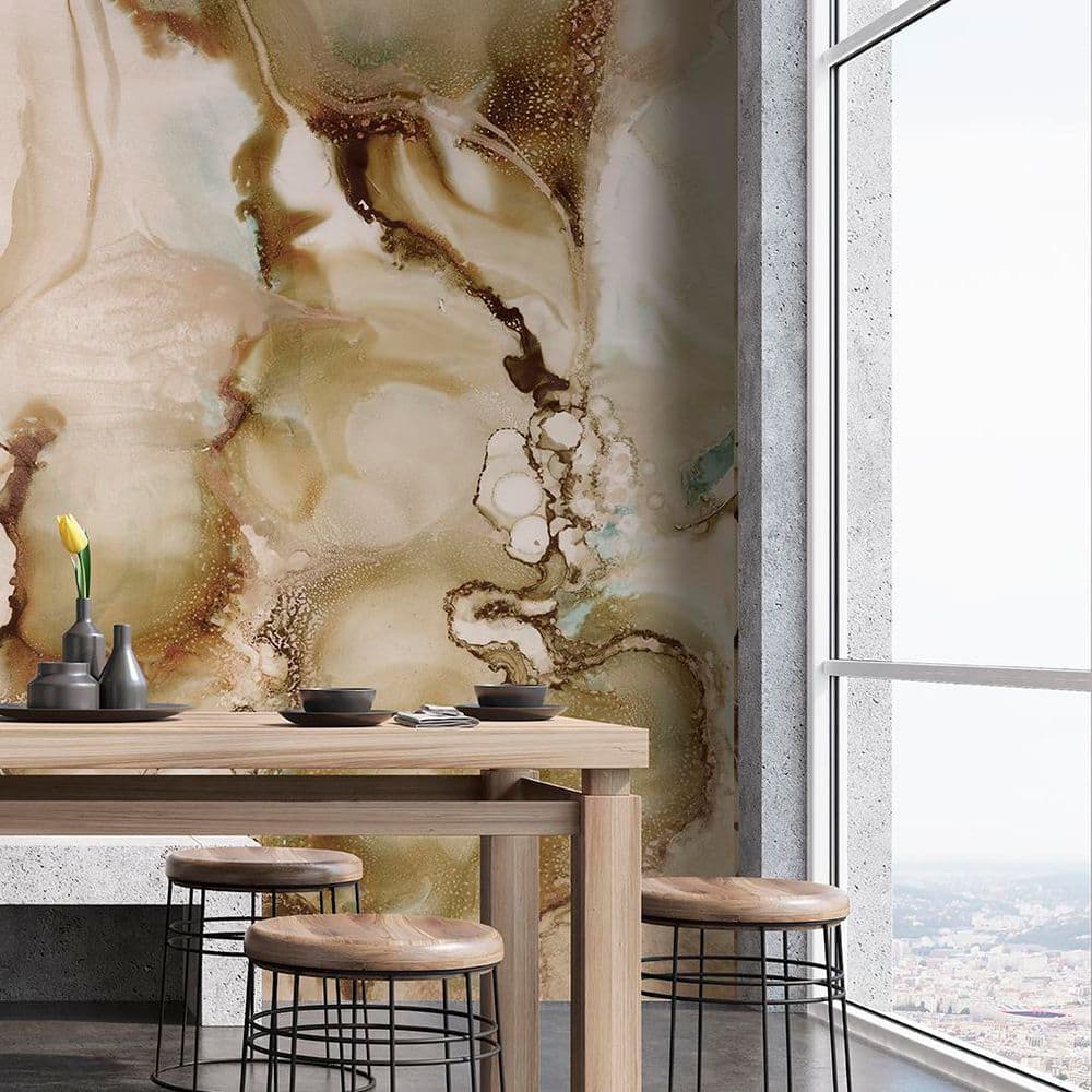 Onyx Flow Brown Wall Mural price history on PriceWatchPro